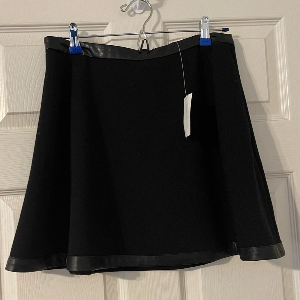 Banana Republic Skirt with Vegan Leather Trim